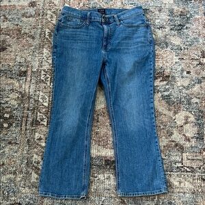 JCrew Factory Mid Rise Crop Women's Straight Leg Blue Jeans
